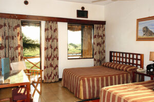 Una camera del Ngtuni Lodge